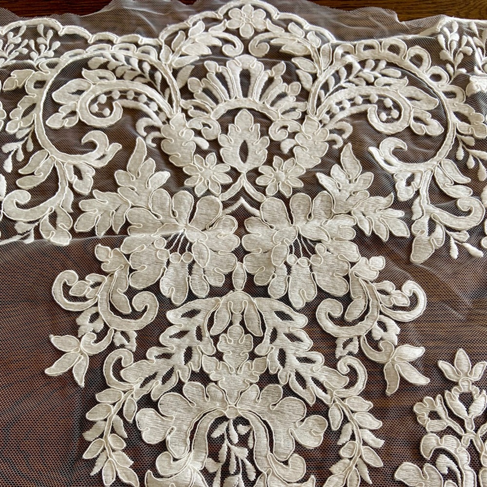 New Beautifully Detailed Ivory Lace (2 yards)